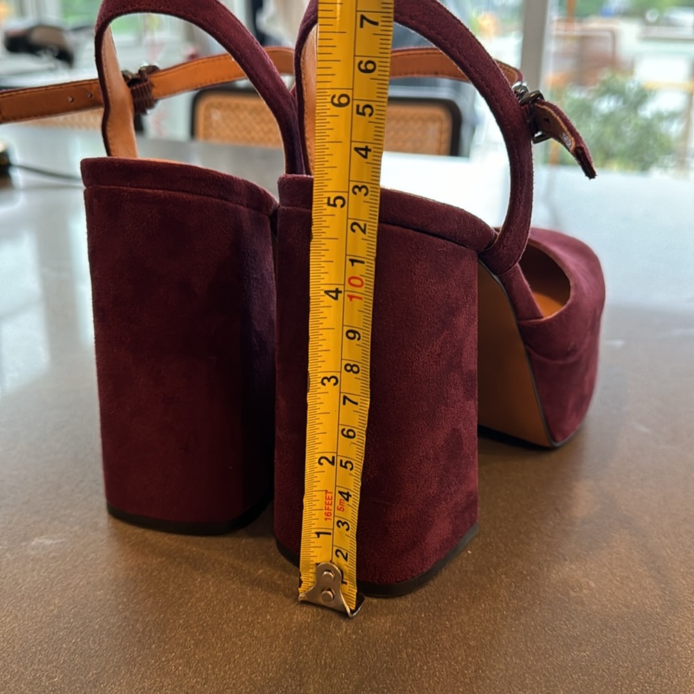 Nine West Stacie Platform Pump-Purple Microsuede - Picture 7 of 8